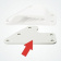 Clamcleat CL233BP White Nylon Backplate for CL233 Sail Line Cleat Clamcleat CL233BP White Nylon Backplate for CL233 Sail Line Cleat