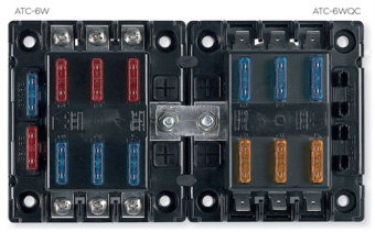 BEP ATC-6WQC - 6-Way Covered Fuse Holder Quick Connect