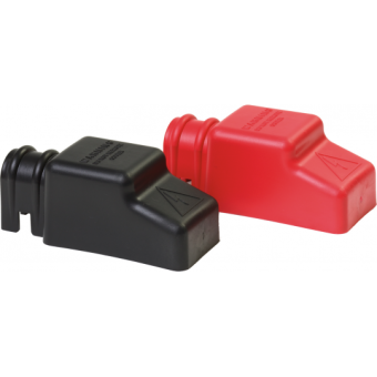 Blue Sea Square Cable Cap Insulators Red-Black