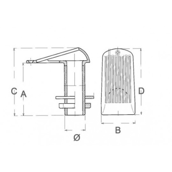 Guidi Bronze Intake Strainer 2"