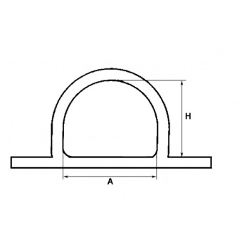S.S. Eye Plate 35X40 mm
