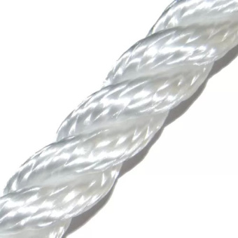 More Marine 064506WI 3-Strands Polyester 6mm White