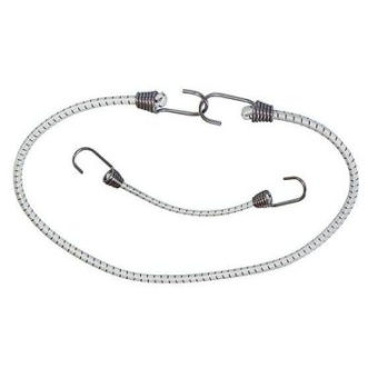 Plastimo 412892 - Shock cord with st. steel hooks, 10mm x 40 cm