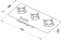 Thetford SHB93199-SP - Topline 931 3-Burner Built-In Glass Cooker