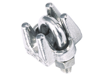 Talamex Wire Rope Clips AISI 316 Stainless Steel – for Wire Ø3–10 mm, Pack of 10