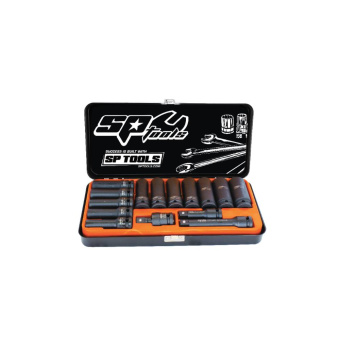 SP Tools Socket Set Impact 1/2DR Deep 6PT Metric (15 pcs)