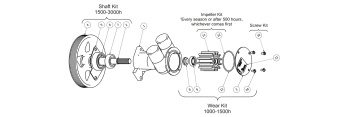 Johnson Pump 0.3431.779 - Ball Bearing 6304-2RSH Spare Part