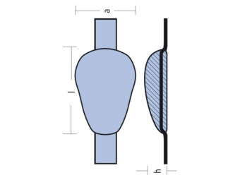 Tecnoseal Aluminium Weld-On Sacrificial Anode with Aluminium Strap for Aluminium Hulls 450 g