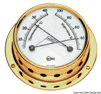 Osculati 28.680.13 - Barigo Tempo S Polished Hygro-Thermometer