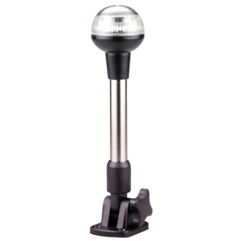 Allpa LED All-Round Light, 12v, 360°, LED 12x 5ø, Black Housing, H=241mm