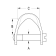 Ronstan RF806S Wide Shackle, 3/16" Slotted Pin