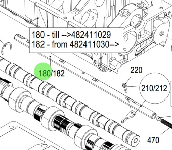 Steyr 500991 - Control Rack Including Control Link for SE164E40 and SE144E38 Engines