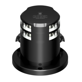 Lopolight 200-012G2ST-PRO - Navigation Light 2NM 360° White, Double, Black Anodized