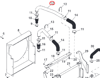 Northern Lights R517238 - Tube, Charge Air Cooler Inlet 