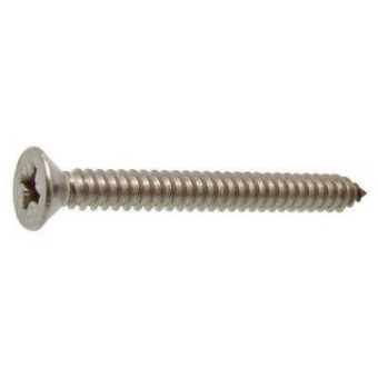 Euromarine DIN 7982 - A4 C 5.5 X 32 Z - Phillips Countersunk Head Sheet Metal Screw