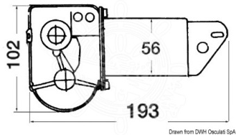 Osculati 19.172.41 - TMC Watertight Windshield Wiper 24 V