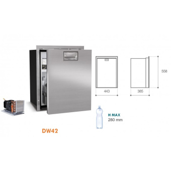 Vitrifrigo 0402-0293 - DW75L OCX2 Refrigerator/Freezer