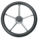 Allpa 5-Spoke Wheel 'Model 18' Stainless Steel Black Carbonlook Rim, Ø350mm, Depth 60mm