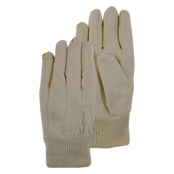 PSP Glove 20-400 Cotton Drill Glove With Knitted Wrist, One Size