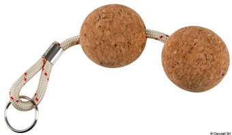 Osculati 35.841.10 - Cork Floating Keyring Double Ball (10 pcs.)