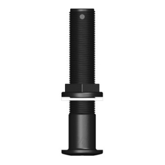 Trudesign 91080 Long Threaded Through Hull - 1''1/2 BSP - Black