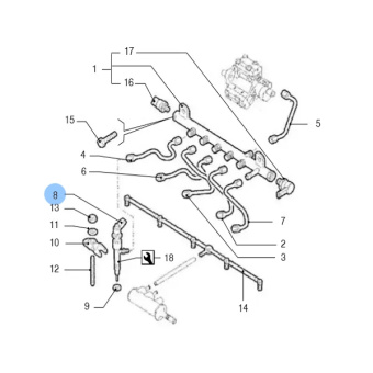 Vetus VFP01755 - Nozzle VF5 (5 pieces per engine)