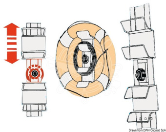 Osculati 22.428.03 - Square Bracket for Ring Lifebuoys