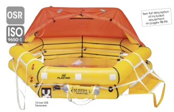 Plastimo 54562 - Liferaft Transocean OSR ISAF/OSR 6MEN E<24 H Canister