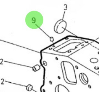 Nanni Diesel 970140109 - Cylindrical Pin for Engine Block and Crankcase Assemblies