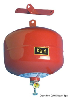 Osculati 31.515.05 - Spray Powder Extinguisher Barrel-Shaped 6 kg