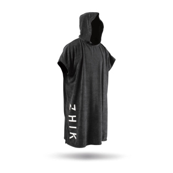 Plastimo P204823 - Hooded Towel Poncho Black Youth Size