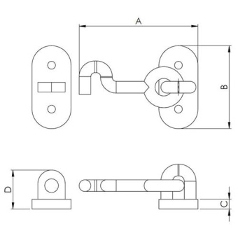 Hollex Jib Hook 50 mm