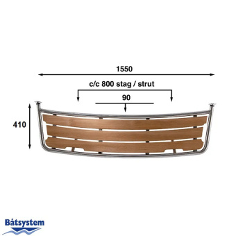 Båtsystem PT1553530 - Sailing Boat Platform 155x41cm 35-Series