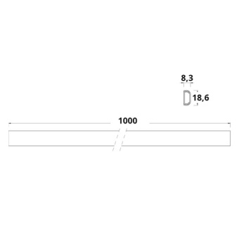 Quick Raceway For Strip LED 1 m