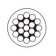 U-Rope Steel Wire SS 316, White PVC 6/8 mm 1x19 U-Rope Steel Wire SS 316, White PVC 6/8 mm 1x19