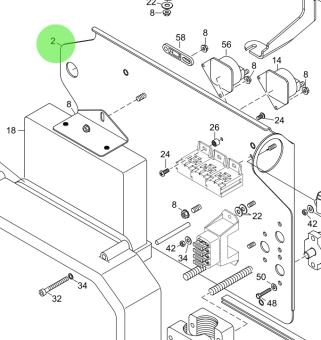 Steyr 2203723-1 - Electrical Base Plate for Steyr MO Series Engines