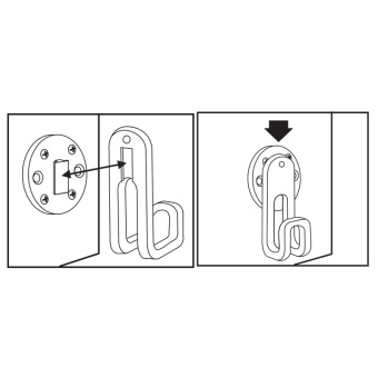 Nuova Rade 94126 - Utility Hook "Store-All", 7.5x2.5x3cm, White