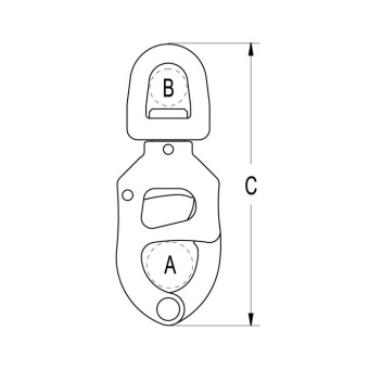Ronstan RF7110 Series 100 Triggersnap Shackle with Small Bail