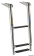 Osculati 49.541.53 - Telescopic Standard Ladder AISI316 Black 3 Steps