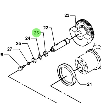 Bukh 000E4798 - Washer for DV36 and DV48 Engines