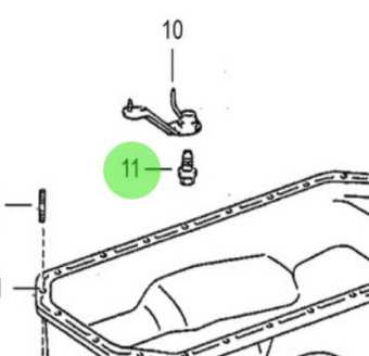 Nanni Diesel 970312069 - Oil Check Valve Sub-Assembly for Marine Diesel Engines