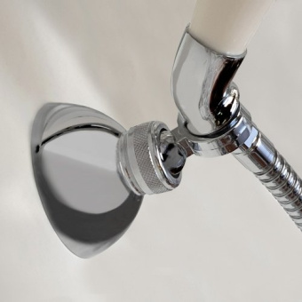 Shower Support With Adjustable Fork For Elbow Showers