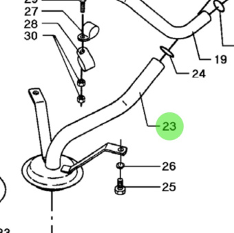 Bukh 008E5053 - Suction Pipe With Oil Strainer for DV36 Engines