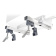 Magma T10-680 Dual Extended Horizontal Round Rail Mount Ø25mm