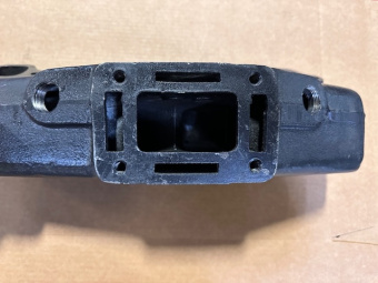Barr Marine Open-Box Exhaust Manifold, Big Block GM, Center Riser Style