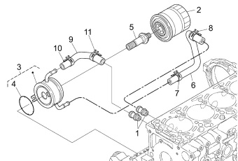 Nanni Diesel 970314907 - PIPE,OIL COOLER for N4.85 N4.100