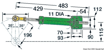 Osculati 45.110.10 - VETUS MT125 Steering System Single