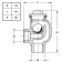 Allpa Brass Siphon Break Valve, 1/2", Inner- & Outer Thread