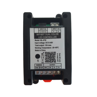 DIN Rail Dimmers ML06W 12-48V 12A Max Duo Colour