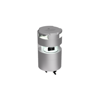 Lopolight 300-036+005+012G2 - Navigation Light 5NM Masthead + 2NM 135° Stern + 360° White, Silver